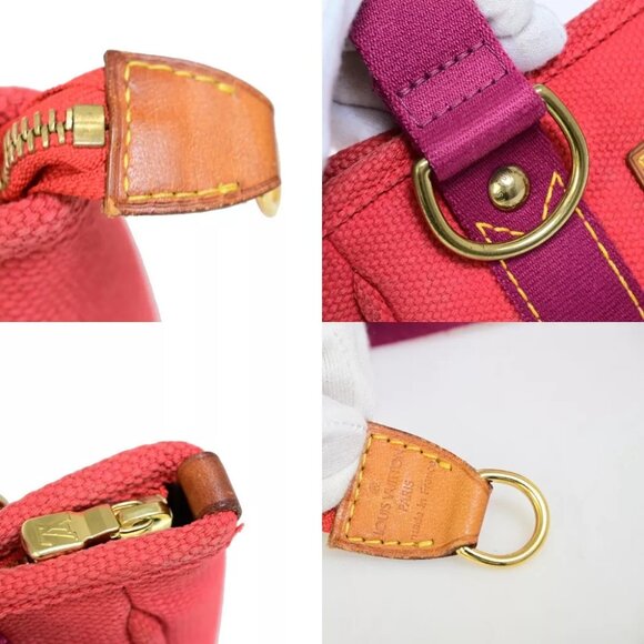 AUTHENTICITY GUARANTEED LOUIS VUITTON Cabas PM Hand Bag Antigua Canvas - Picture 15 of 15